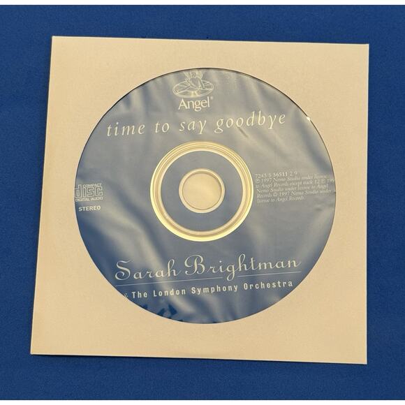 Sarah Brightman - Time To Say Goodbye Album CD 1997 Angel EMI Records Classical - Picture 1 of 10